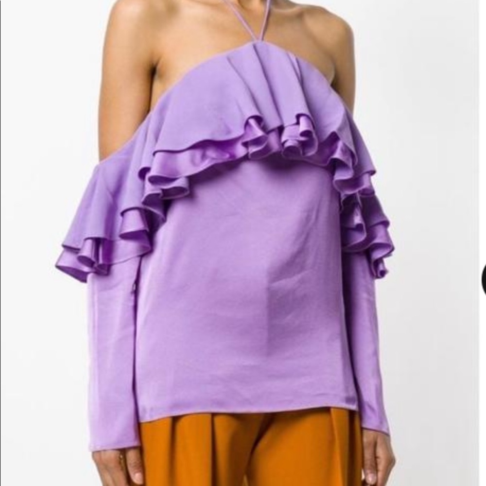 Emilio Pucci Ruffle Off the Shoulder